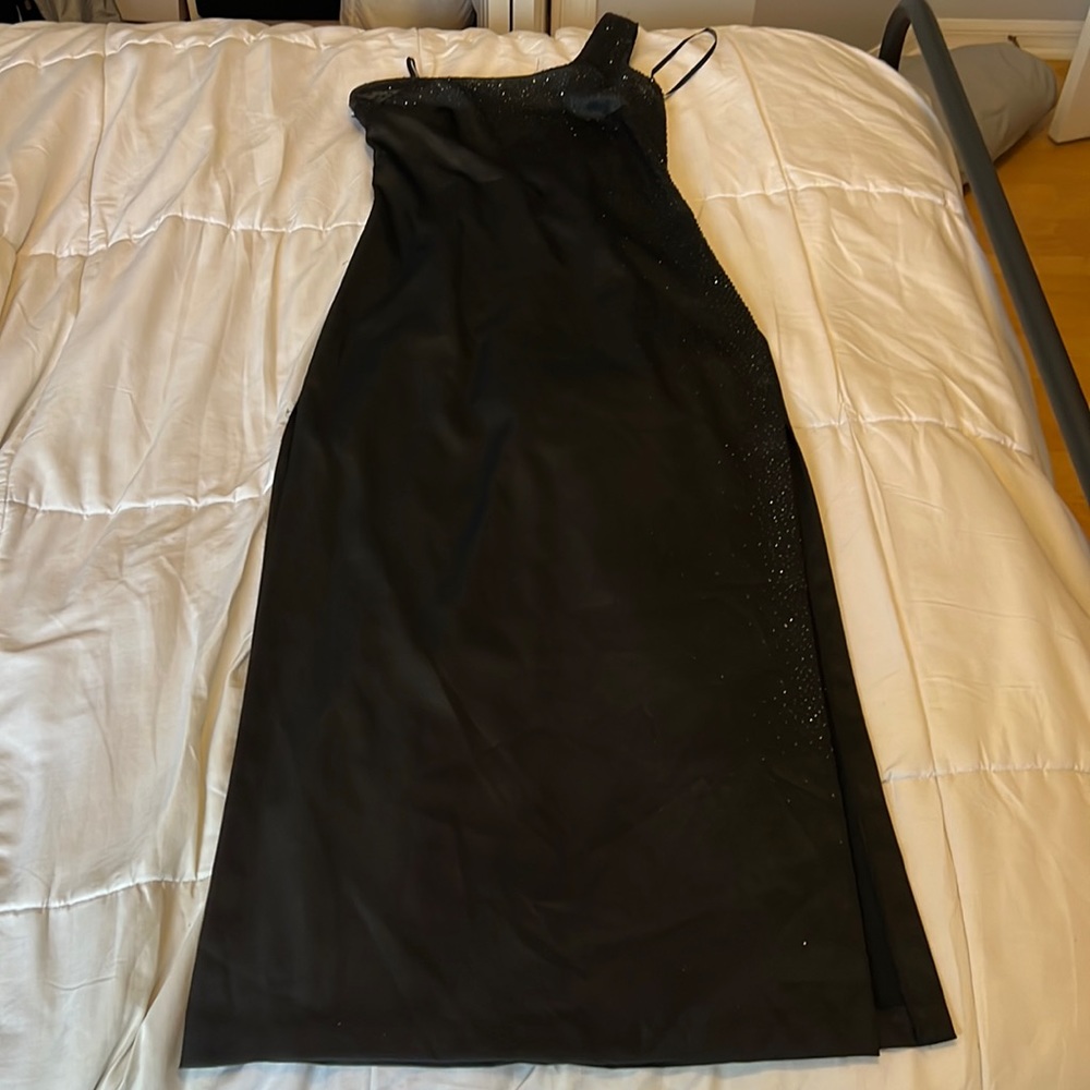 Rampage formal dress size 11 black with beads used once.